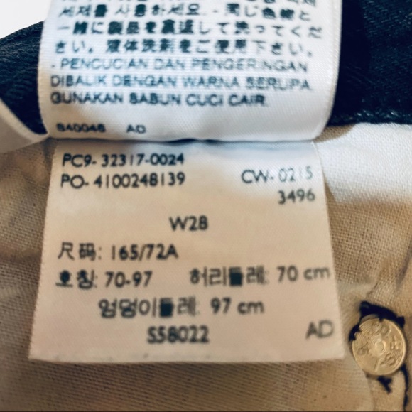 BLACK 501 LEVIS HIGH-RISE CUT-OFF SHORTS Sz 28 - Picture 10 of 13